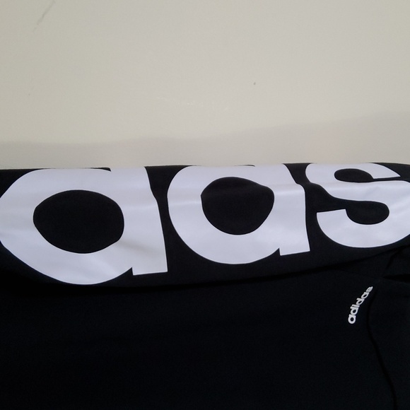 Adidas black long sleeves boy's sweat shirt Size M - Picture 3 of 7